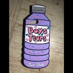 Boy tears iPhone 8+ case